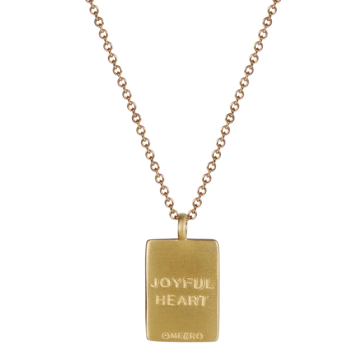 10K Gold Tag Necklace from Joyful Heart Foundation with Fearlessness Design