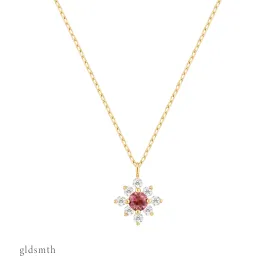 14k Gold Corinne Tourmaline Necklace