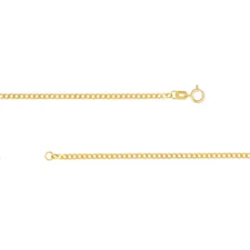 14K Yellow Gold Curb Chain Bracelet by Midas Chain