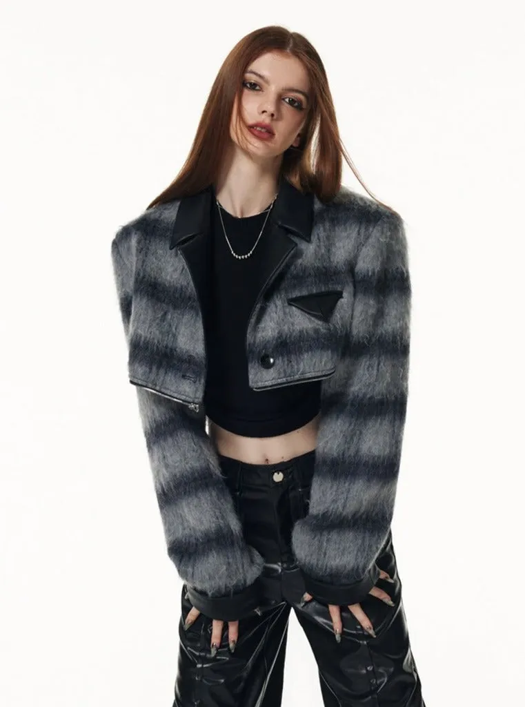 2 Styles - Tweed Plaid Jacket