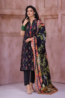2PC Unstitched Printed Lawn Shirt and Dupatta KSD-2656