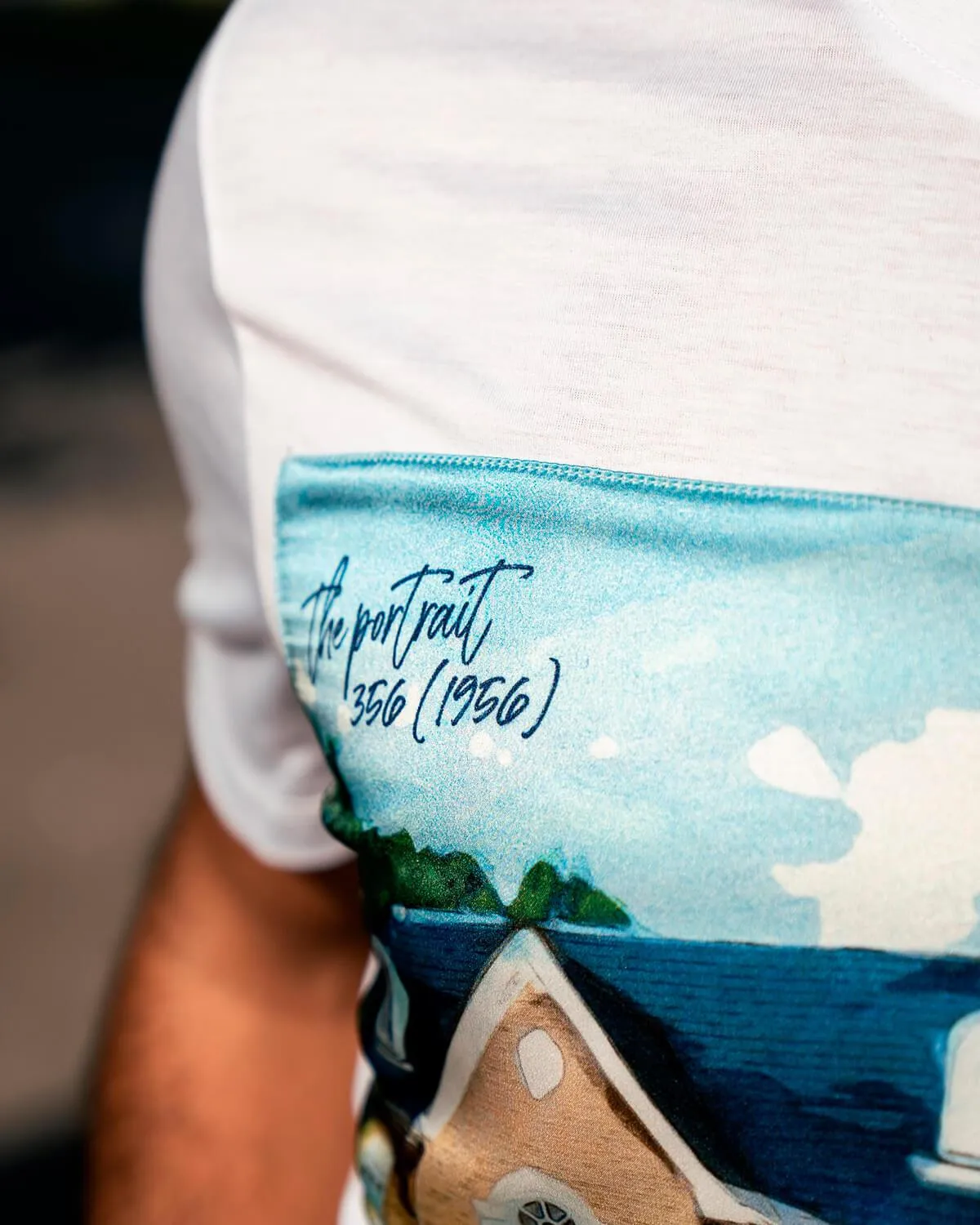 356’S PORTRAIT -  T-shirt with silk application - Limited Edition