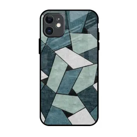 Abstact Tiles Glass Case for iPhone 11