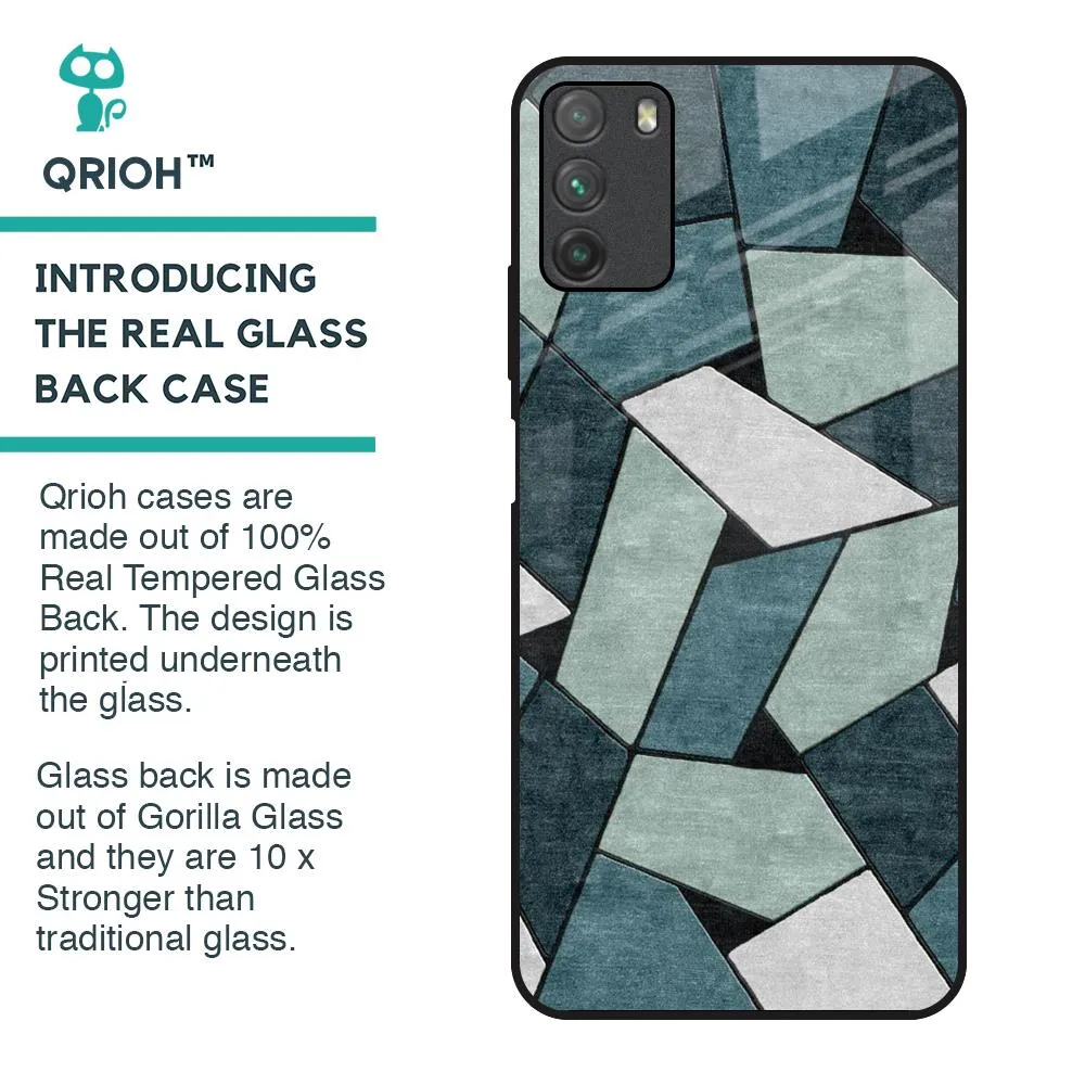 Abstact Tiles Glass Case for Poco M3