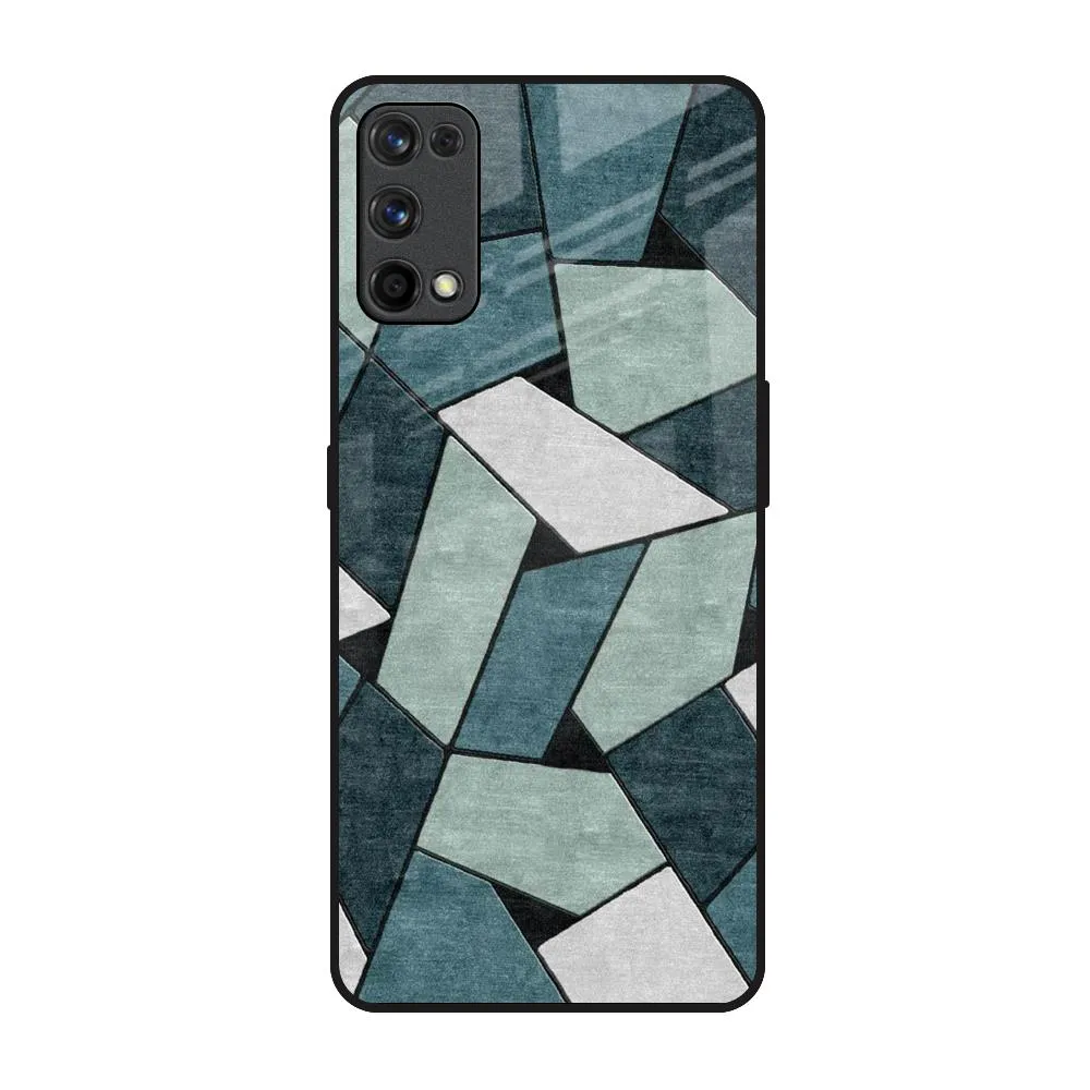 Abstact Tiles Glass Case for Realme 7 Pro