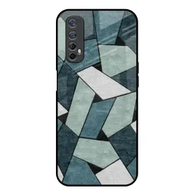 Abstact Tiles Glass Case for Realme 7