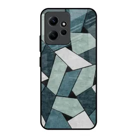 Abstact Tiles Glass Case for Redmi Note 12