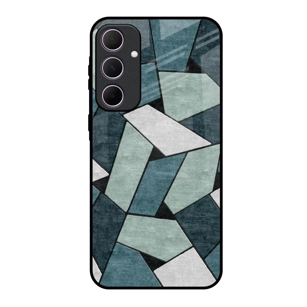 Abstact Tiles Glass Case for Samsung Galaxy A35 5G