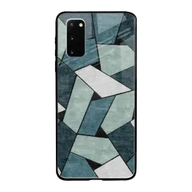 Abstact Tiles Glass Case for Samsung Galaxy S20