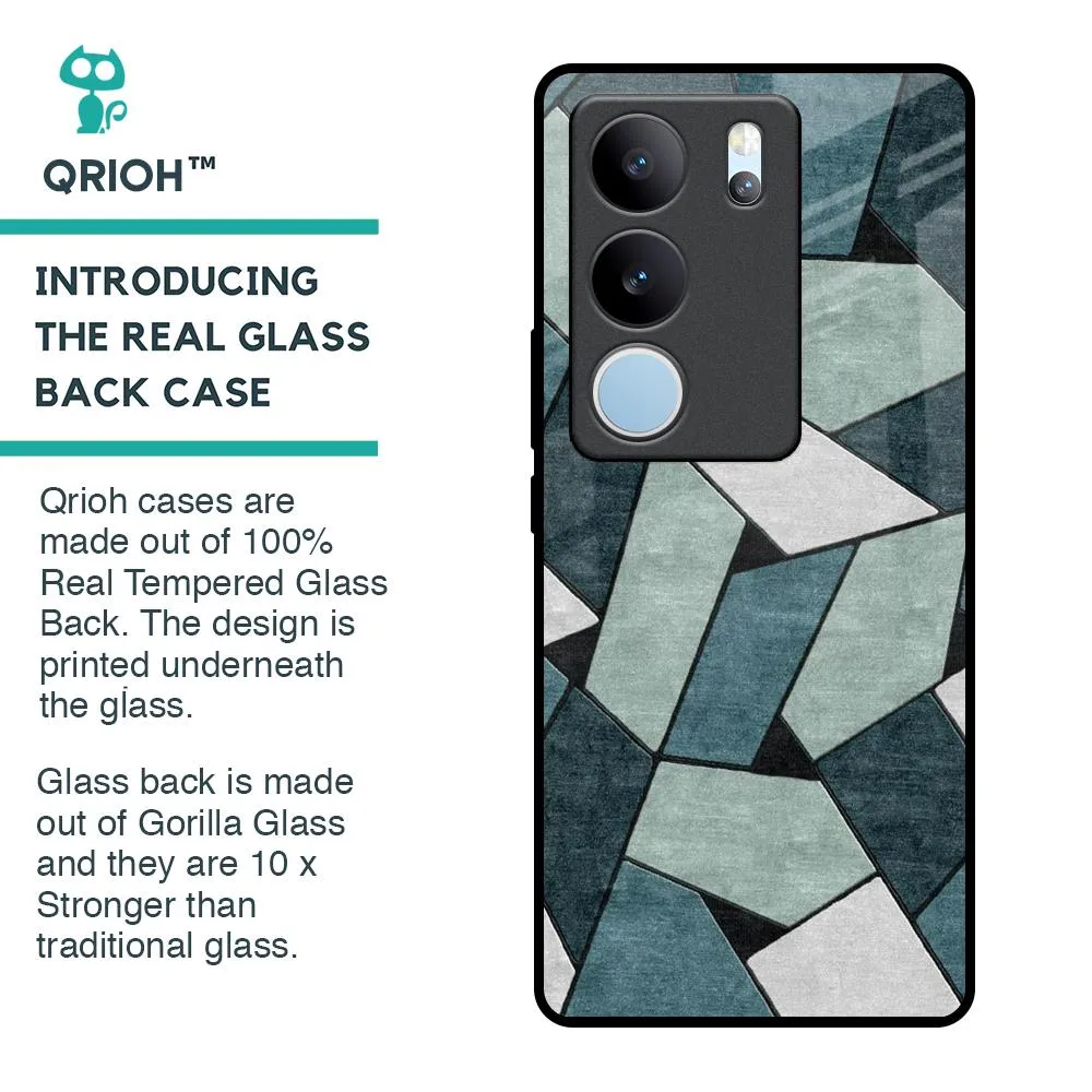 Abstact Tiles Glass Case for Vivo V29 Pro 5G