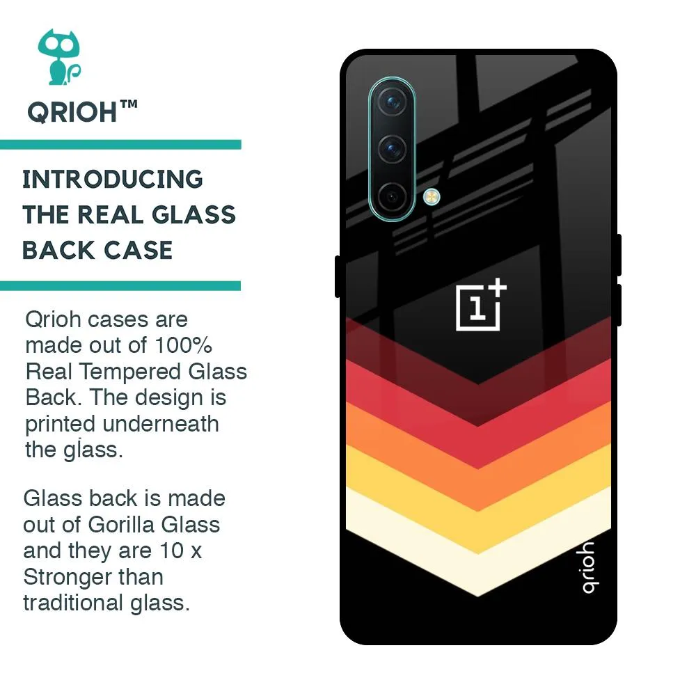 Abstract Arrow Pattern Glass Case For OnePlus Nord CE