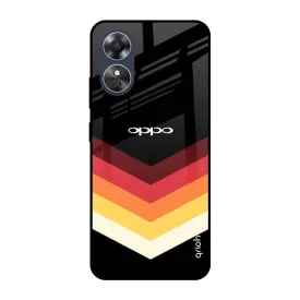 Abstract Arrow Pattern Glass Case For OPPO A17