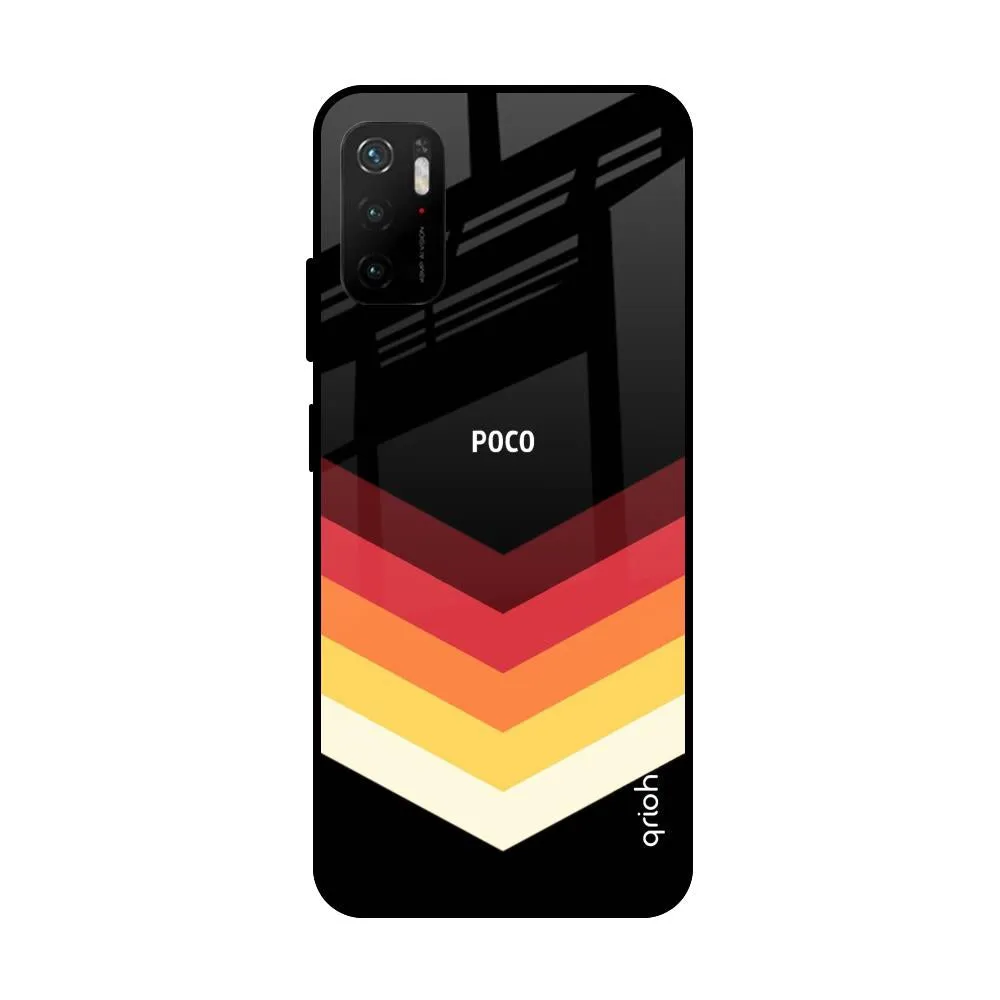 Abstract Arrow Pattern Glass Case For Poco M3 Pro