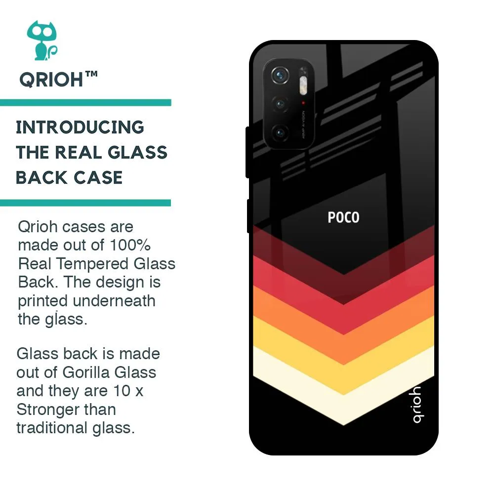 Abstract Arrow Pattern Glass Case For Poco M3 Pro