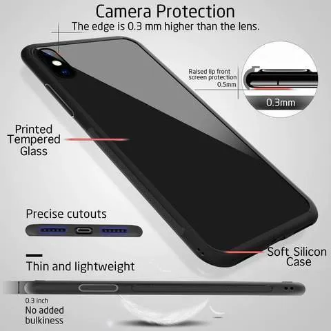 Abstract Arrow Pattern Glass Case For Poco M4 5G