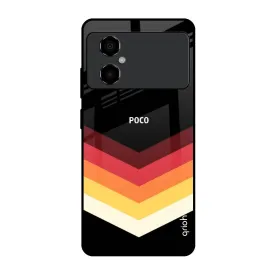 Abstract Arrow Pattern Glass Case For Poco M4 5G