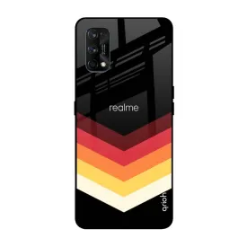 Abstract Arrow Pattern Glass Case For Realme 7 Pro