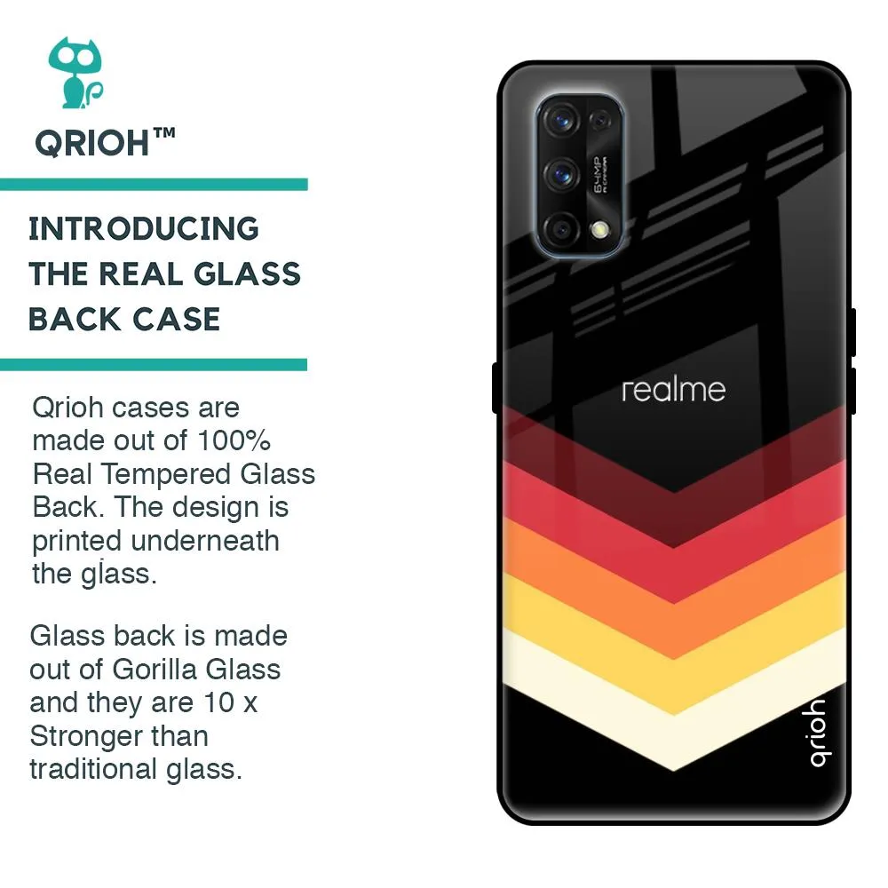 Abstract Arrow Pattern Glass Case For Realme 7 Pro