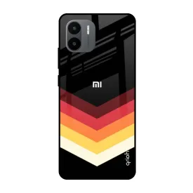 Abstract Arrow Pattern Glass Case For Redmi A1 Plus