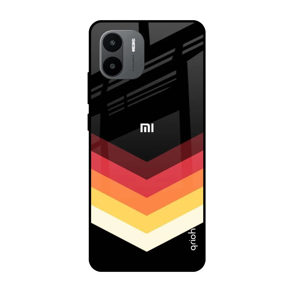 Abstract Arrow Pattern Glass Case For Redmi A1