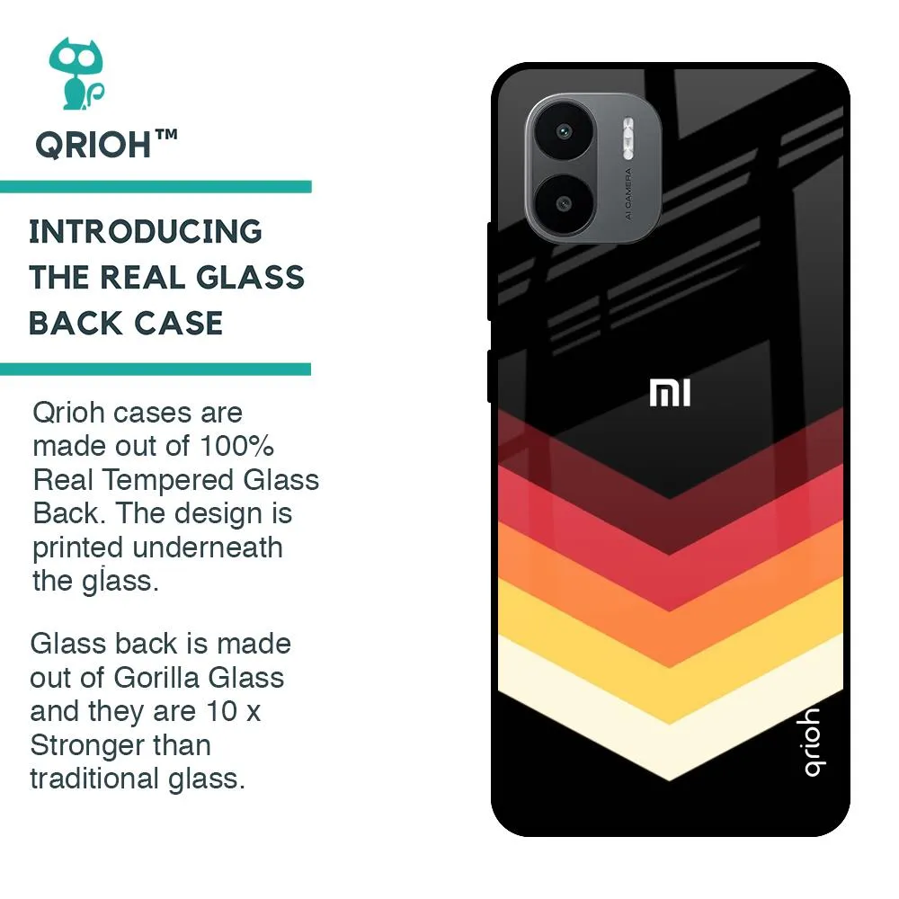 Abstract Arrow Pattern Glass Case For Redmi A1
