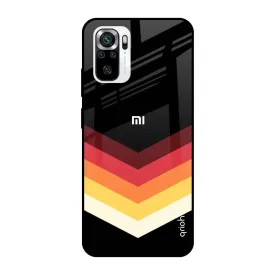 Abstract Arrow Pattern Glass Case For Redmi Note 11 SE