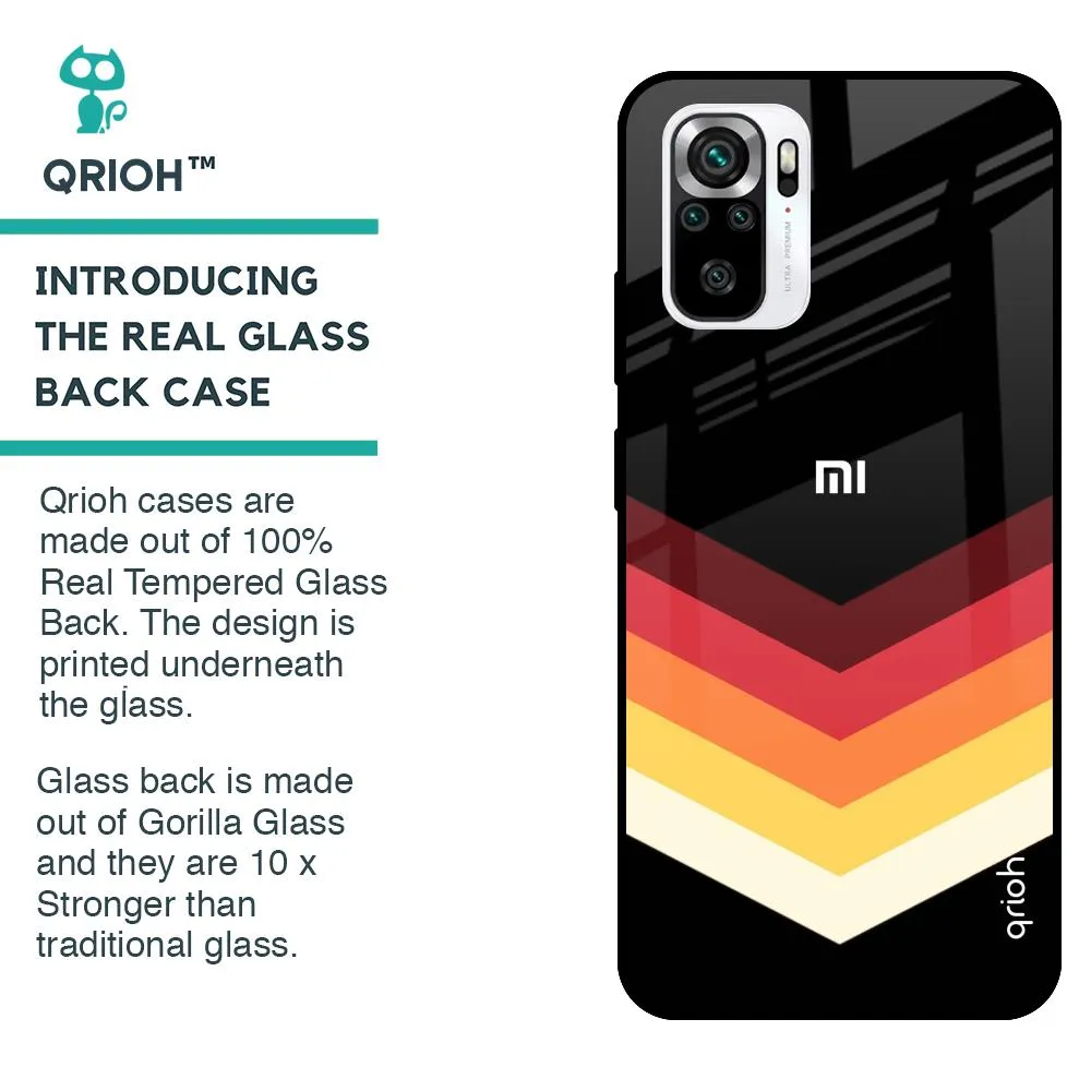 Abstract Arrow Pattern Glass Case For Redmi Note 11 SE