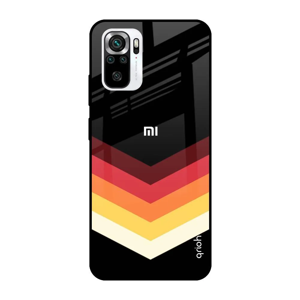 Abstract Arrow Pattern Glass Case For Redmi Note 11 SE