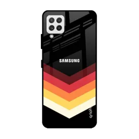 Abstract Arrow Pattern Glass Case For Samsung Galaxy A22