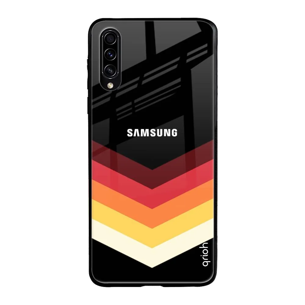 Abstract Arrow Pattern Glass Case For Samsung Galaxy A50s