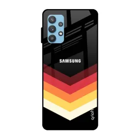 Abstract Arrow Pattern Glass Case For Samsung Galaxy A72