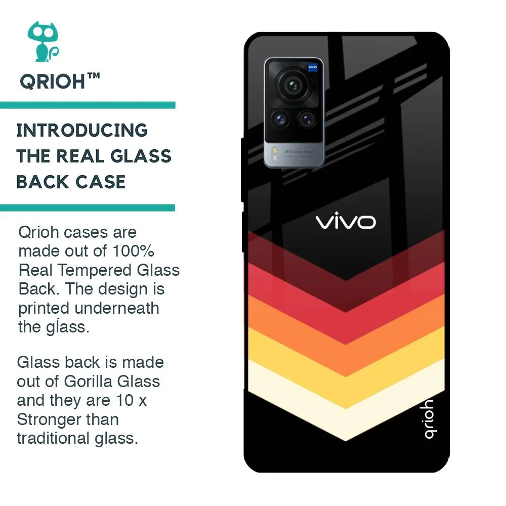 Abstract Arrow Pattern Glass Case For Vivo X60 Pro