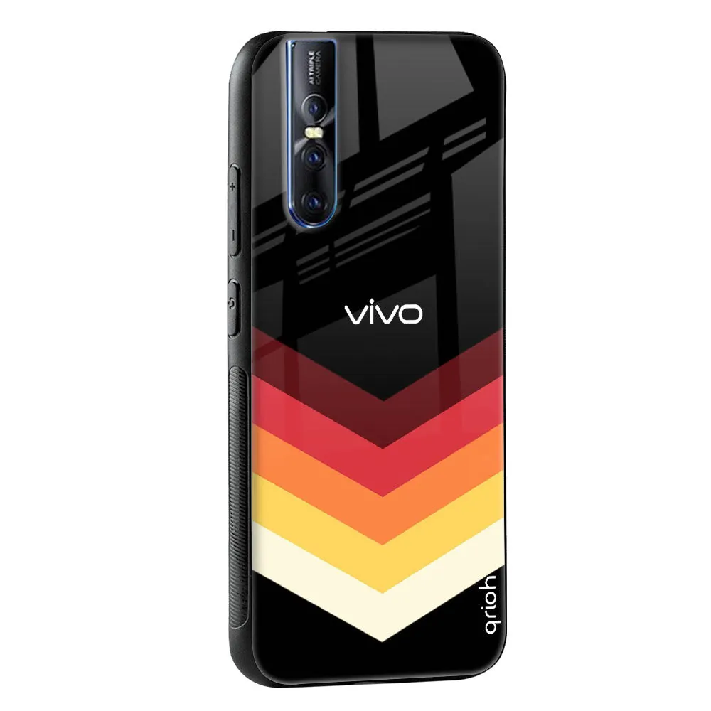 Abstract Arrow Pattern Glass Case For Vivo X60 Pro
