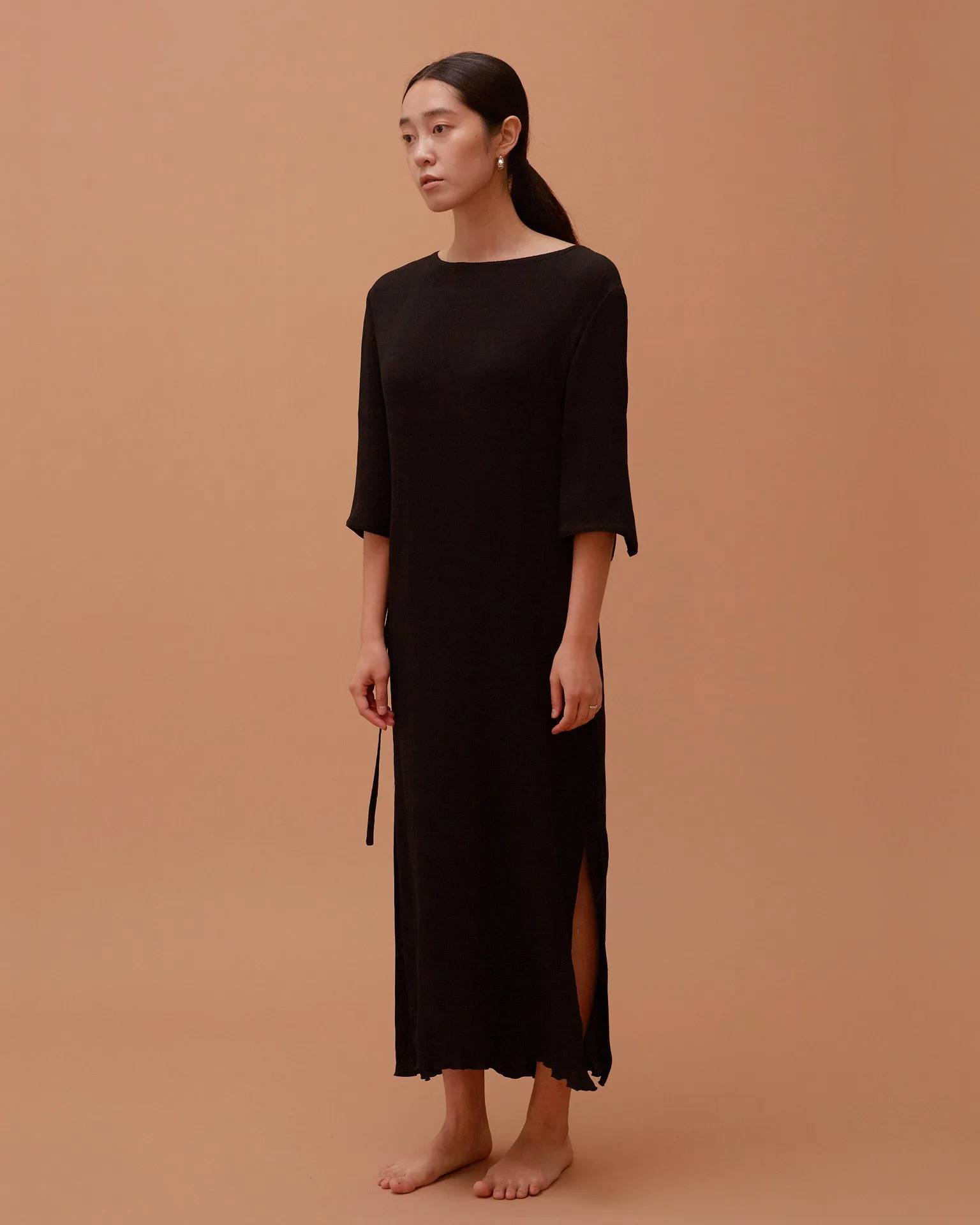 Accordion Dress / Black
