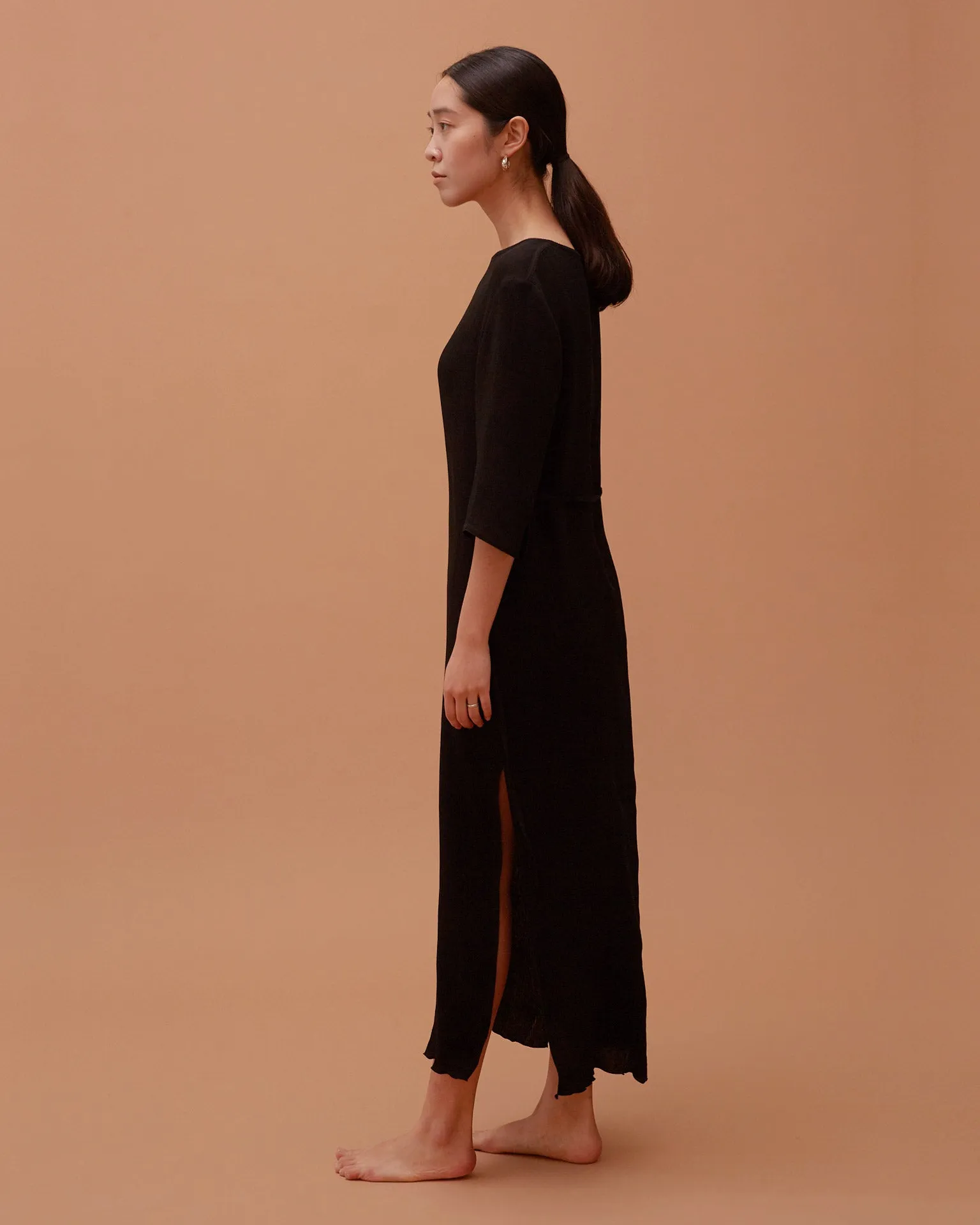 Accordion Dress / Black