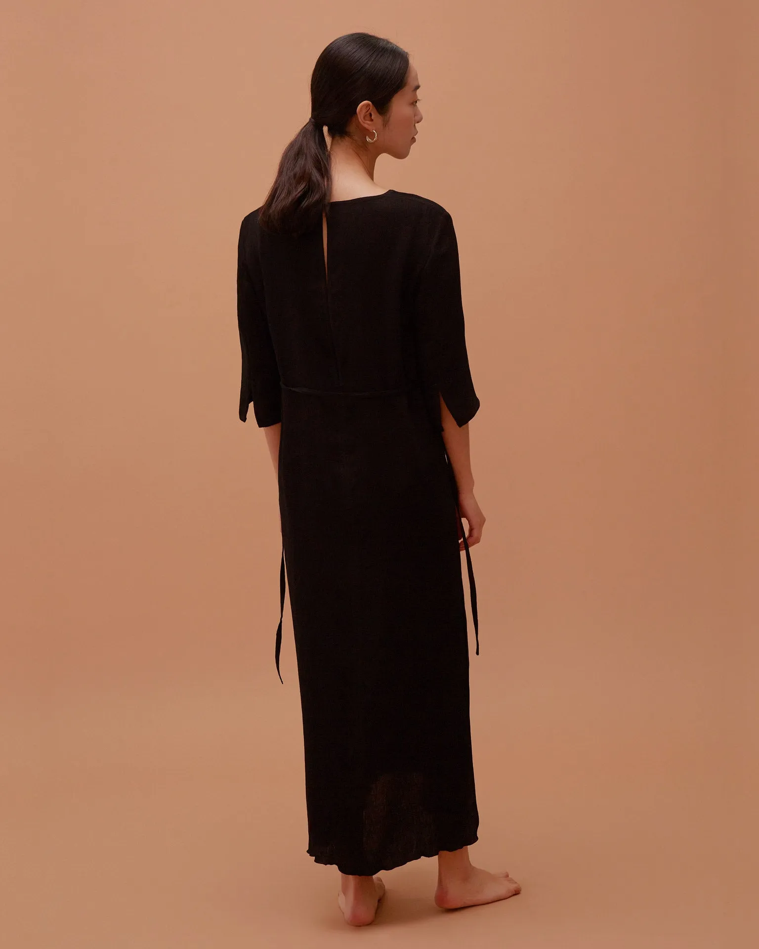 Accordion Dress / Black