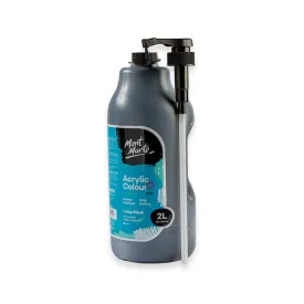 Acrylic Colour Paint Signature 2L (67.6 US fl.oz) Bottle - Lamp Black