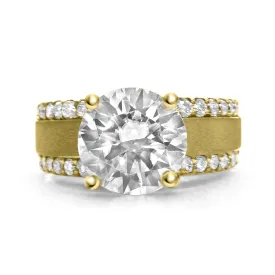Alana | Round Moissanite Engagement Ring