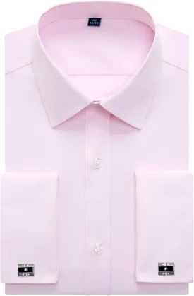 Alimens & Gentle French Cuff Regular Fit Dress Shirts (Cufflink Included)