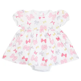 All Bows Printed Dress | Baby Girl