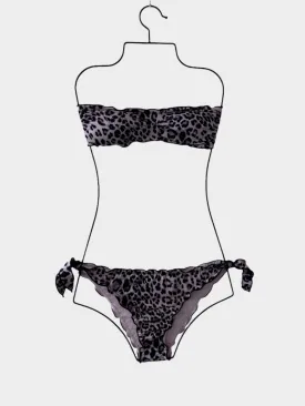 Animalier Curly Bandeau Bikini