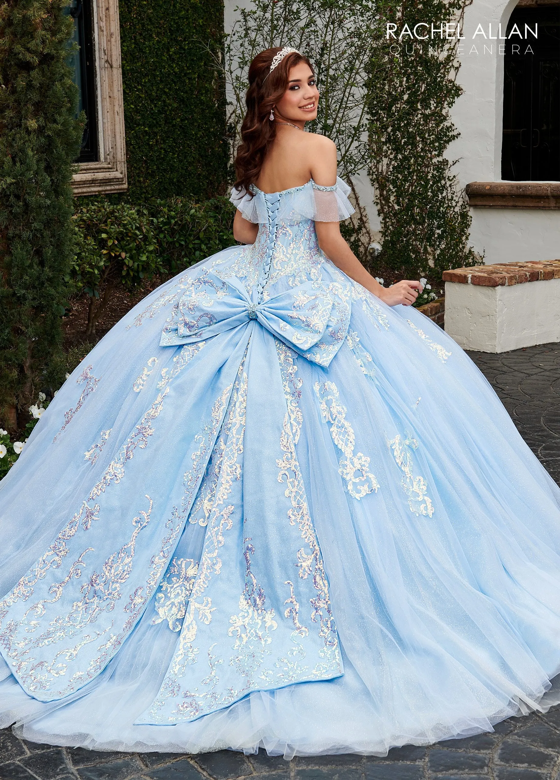 Applique Off Shoulder Quinceanera Dress by Rachel Allan RQ2166