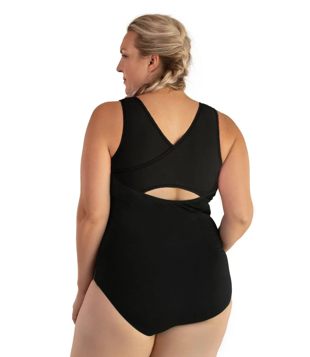 AquaSport Crossback Tanksuit Black