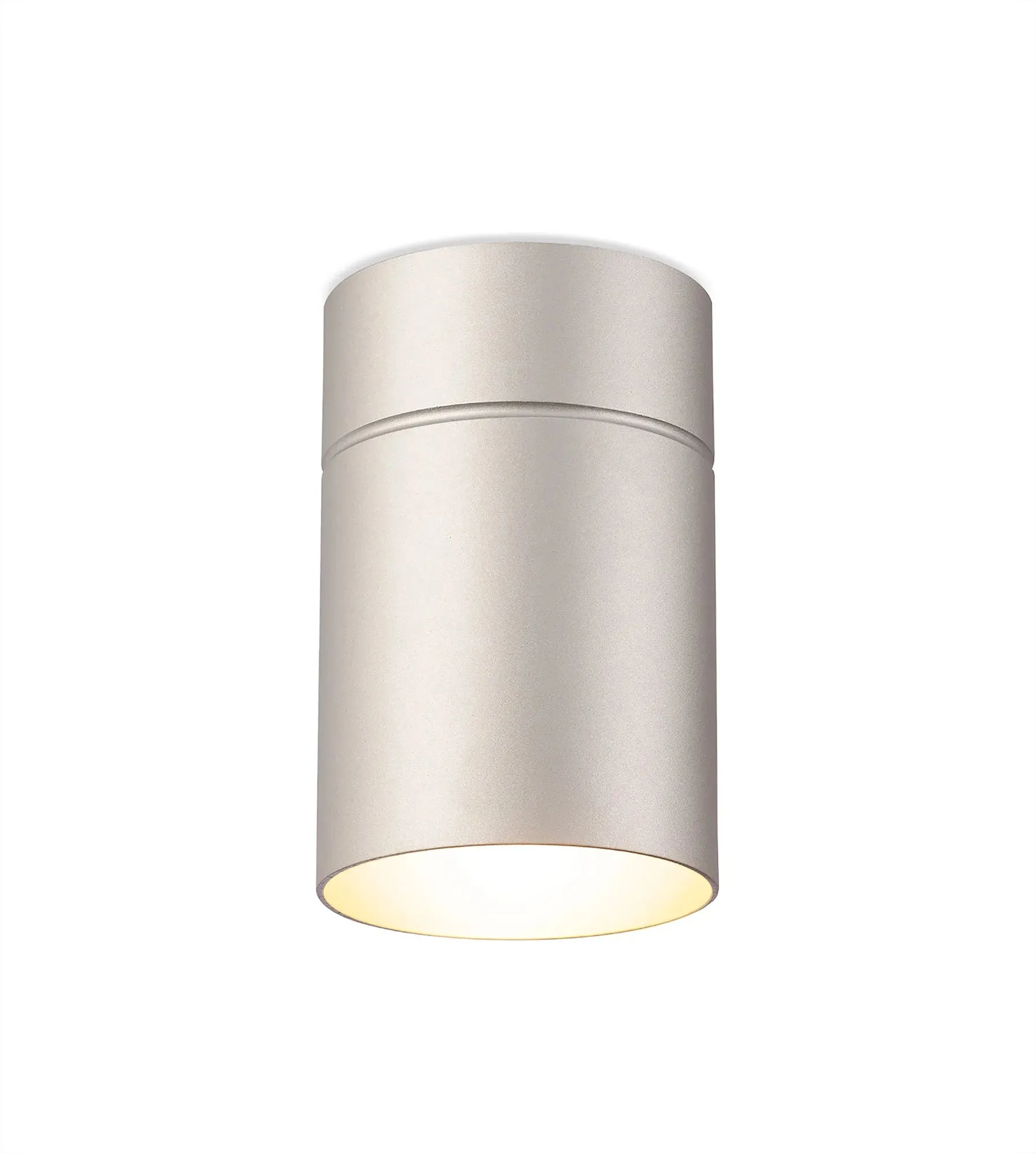 Aruba 1Lt Small/Large Flush Spotlight E27 - White/Silver