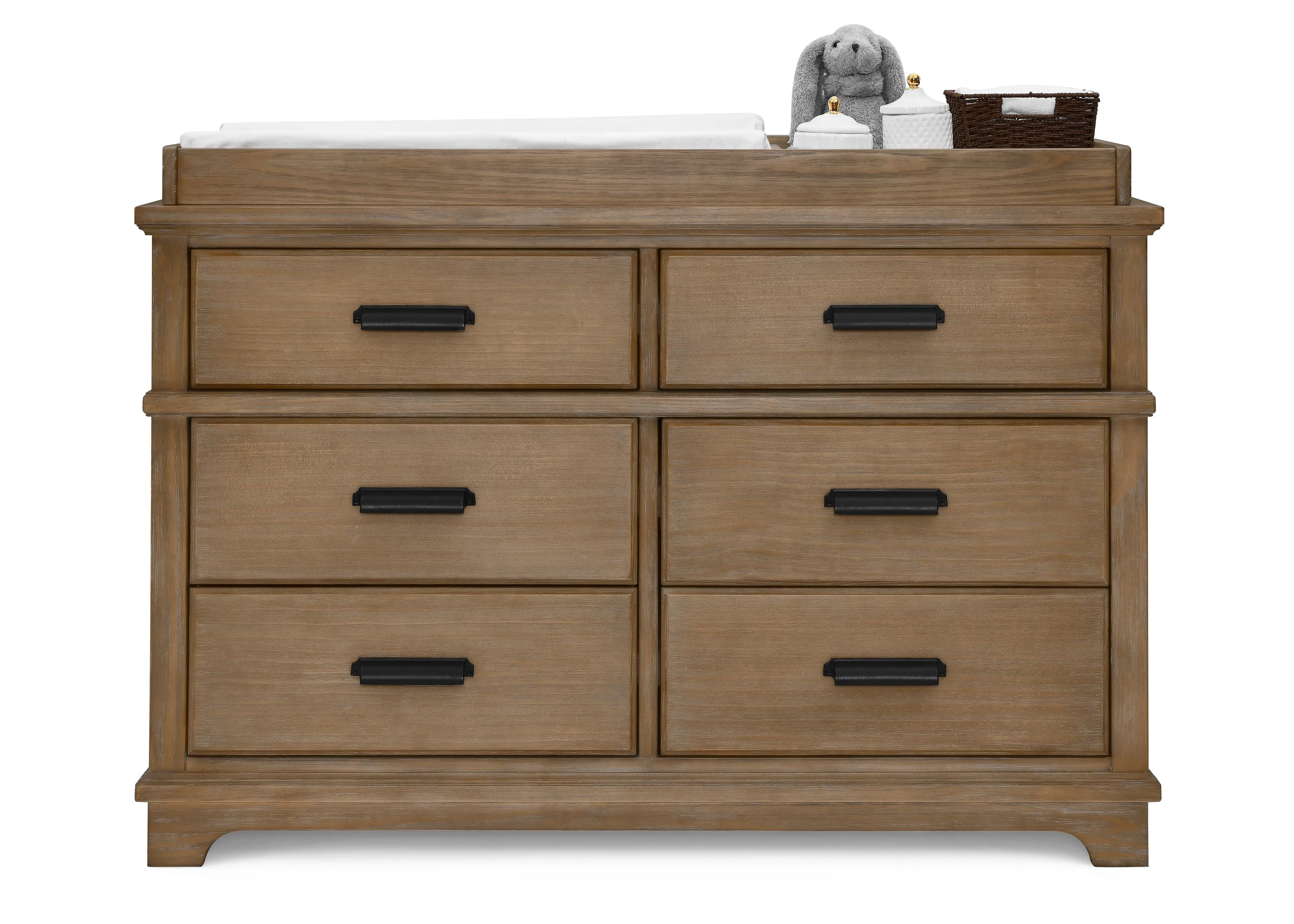 Asher 6 Drawer Dresser with Changing Top and Interlocking Drawers