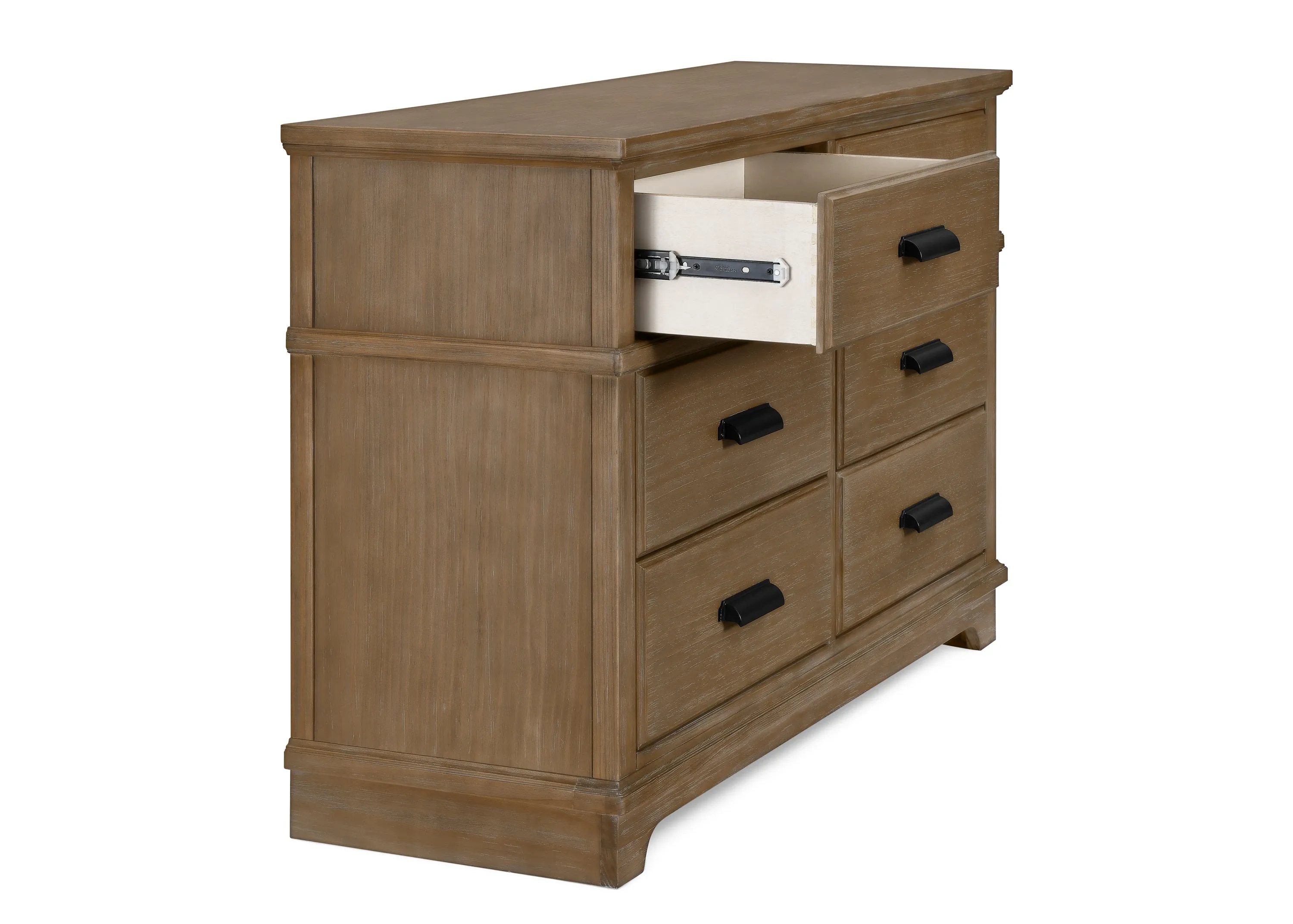 Asher 6 Drawer Dresser with Changing Top and Interlocking Drawers