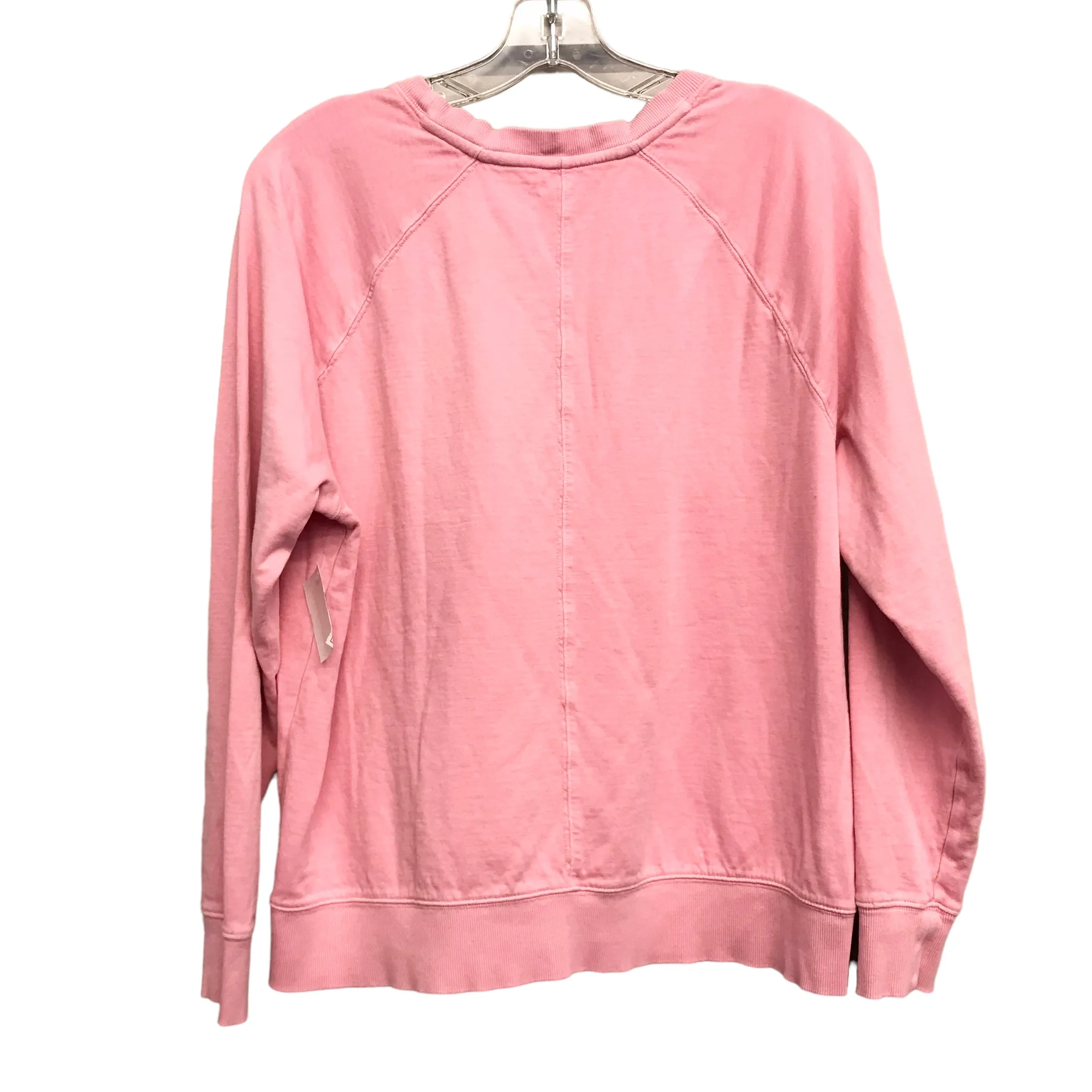Athletic Top Ls Crewneck By Athleta In Pink, Size:L