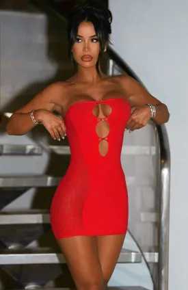 Stunning Red Attention-Seeking Mini Dress