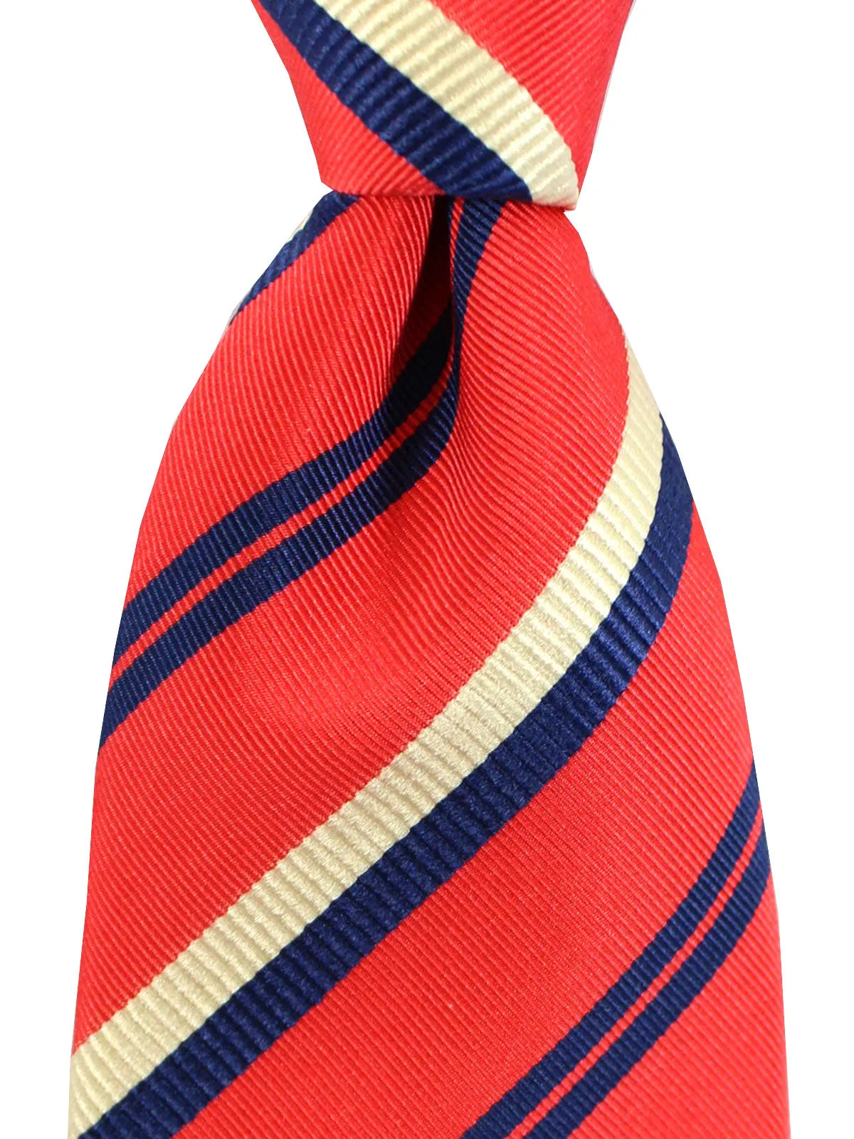 Attolini Unlined Tie Hot Pink Stripes SALE