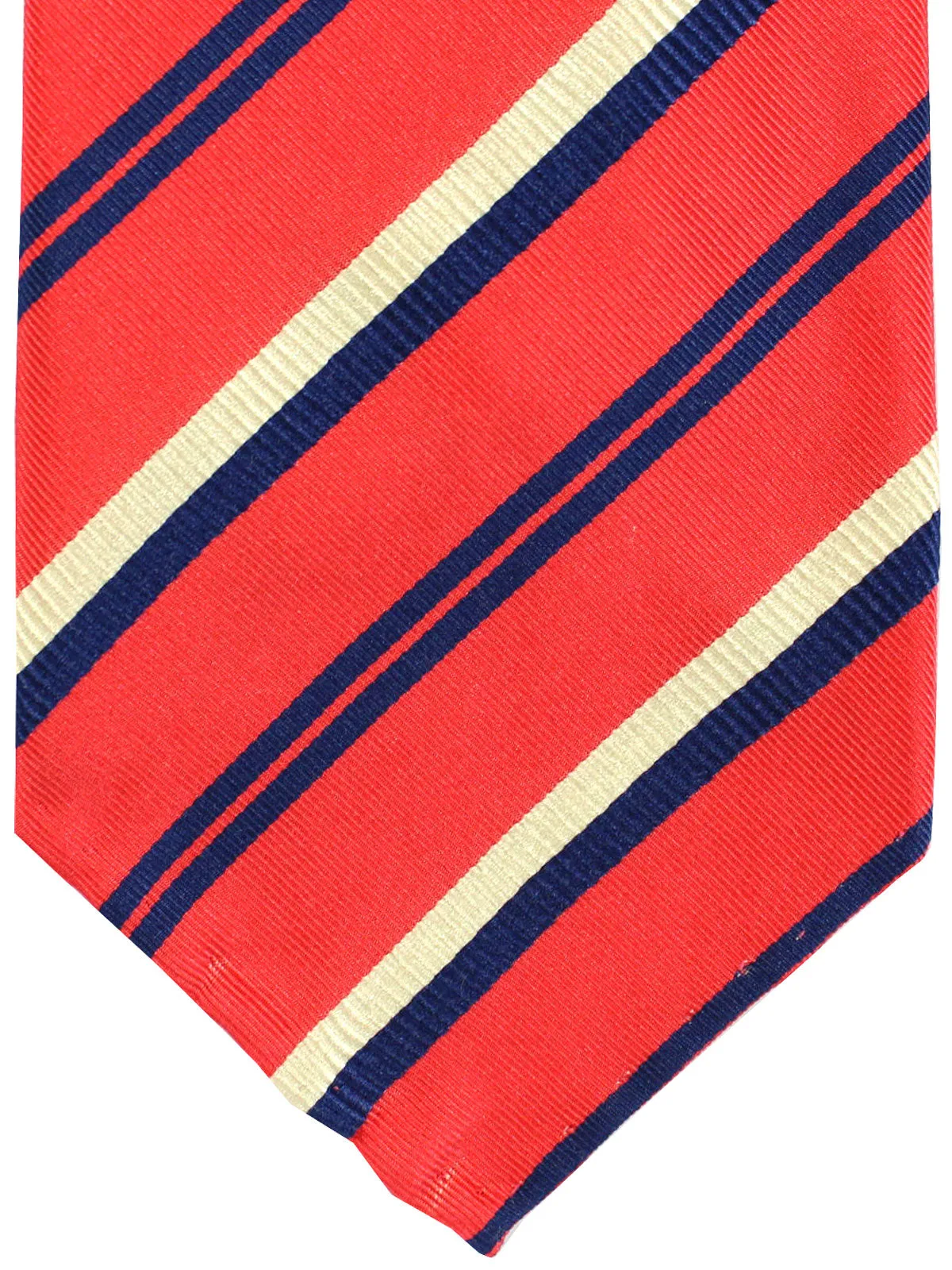 Attolini Unlined Tie Hot Pink Stripes SALE